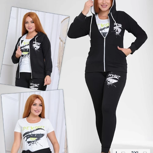 طقم قطن نسائي بتصميم مميز