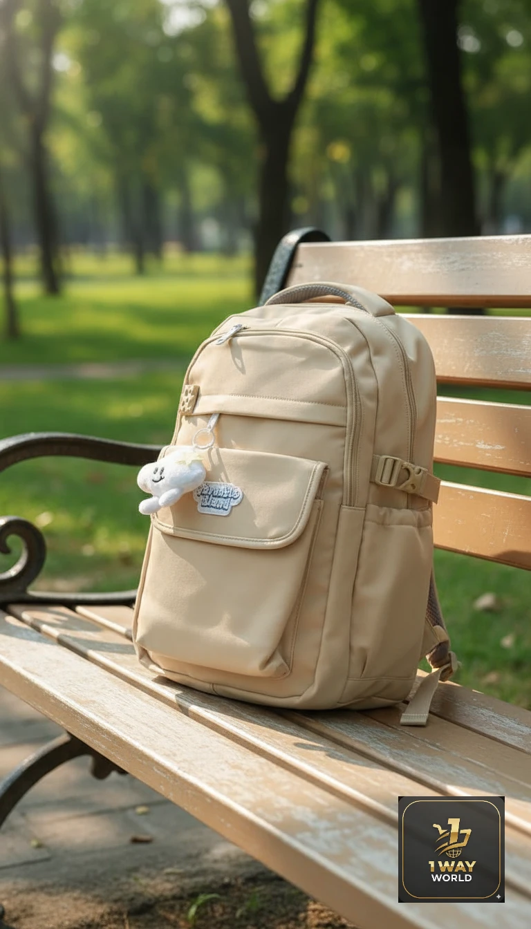 شنطة بيج متعددة الجيوب بميدالية